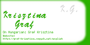 krisztina graf business card